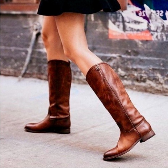 FRYE Brown Leather Knee-High Boots - Picture 3 of 14